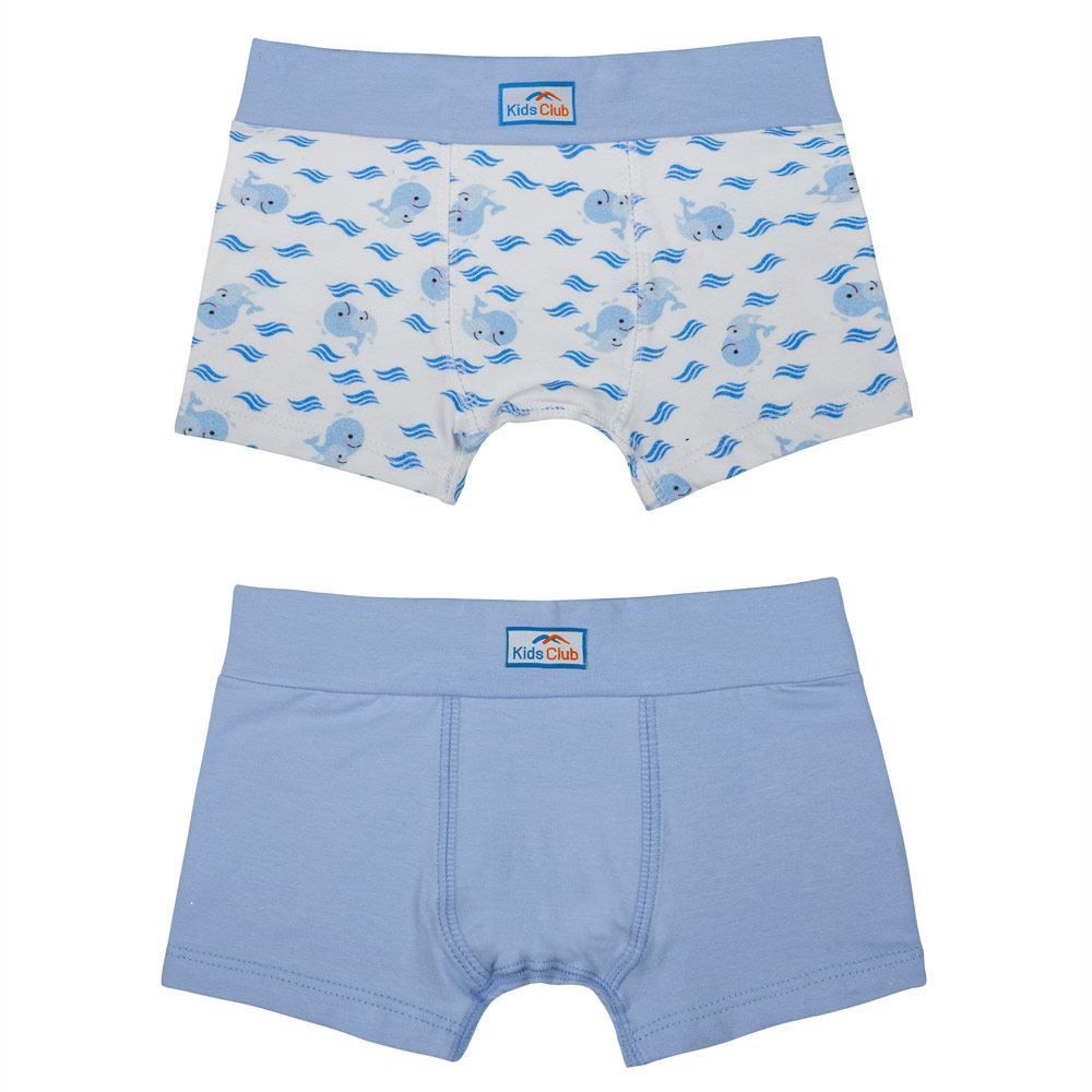 Kit com 2 Cuecas Boxer de Bebê DelRio Ref BX23501