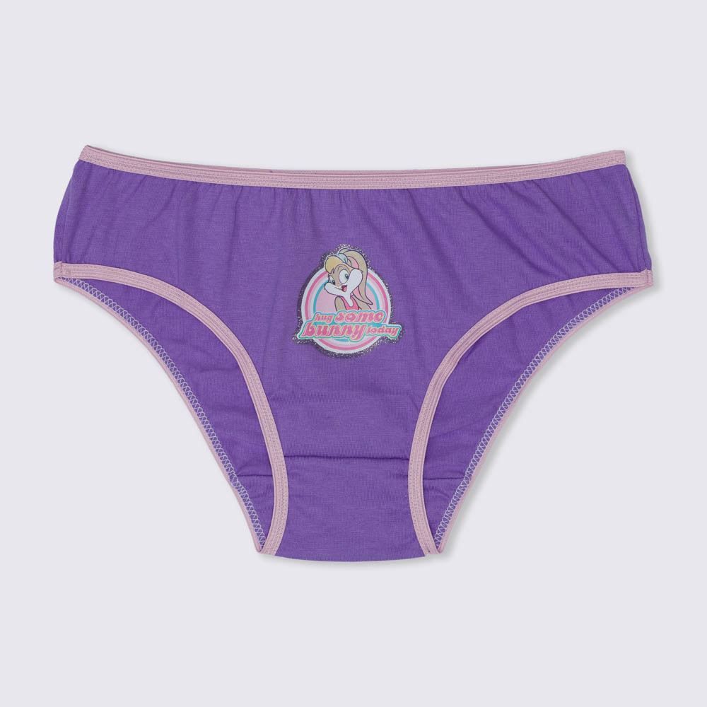 Kit Com 3 Calcinhas 4 a 10 Anos Infantil Looney Tunes