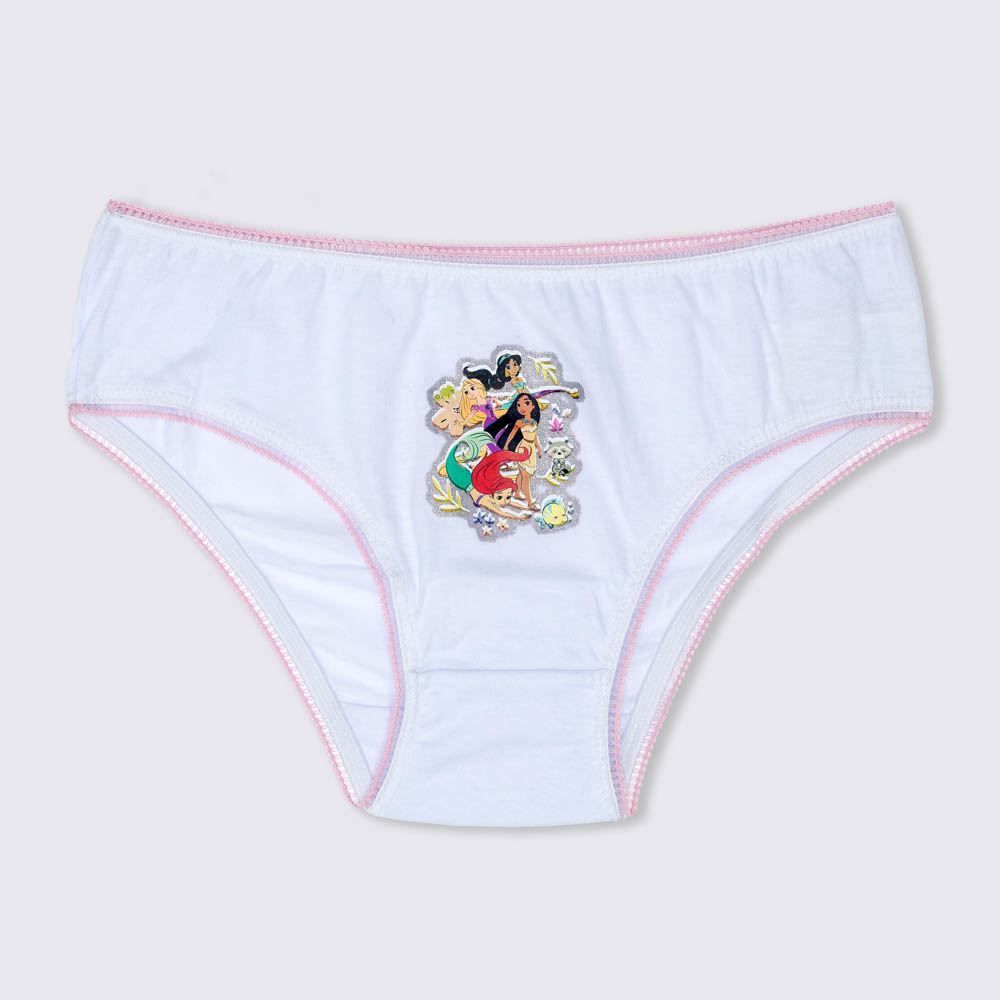 Kit Com 3 Calcinhas 4 a 10 Anos Infantil Princesas 211 Disney