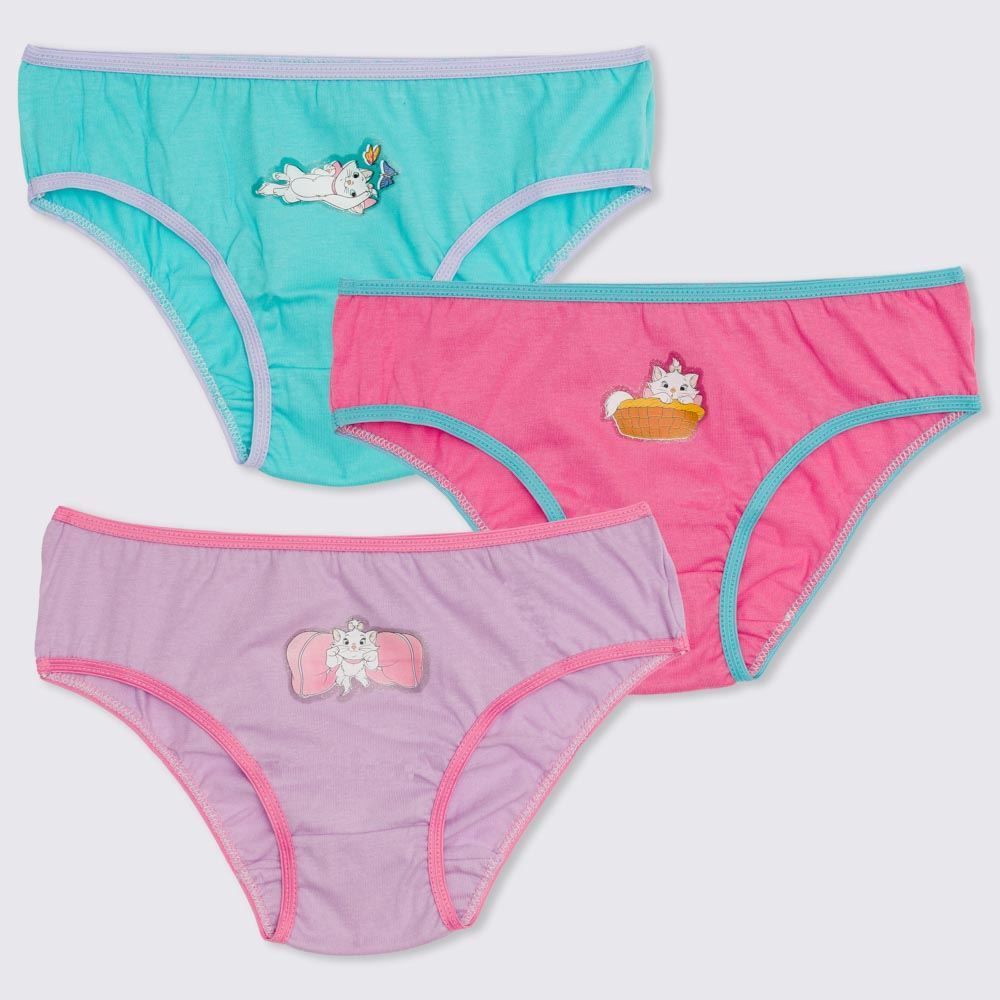Kit Com 3 Calcinhas 4 a 10 Anos Marie 180 Disney
