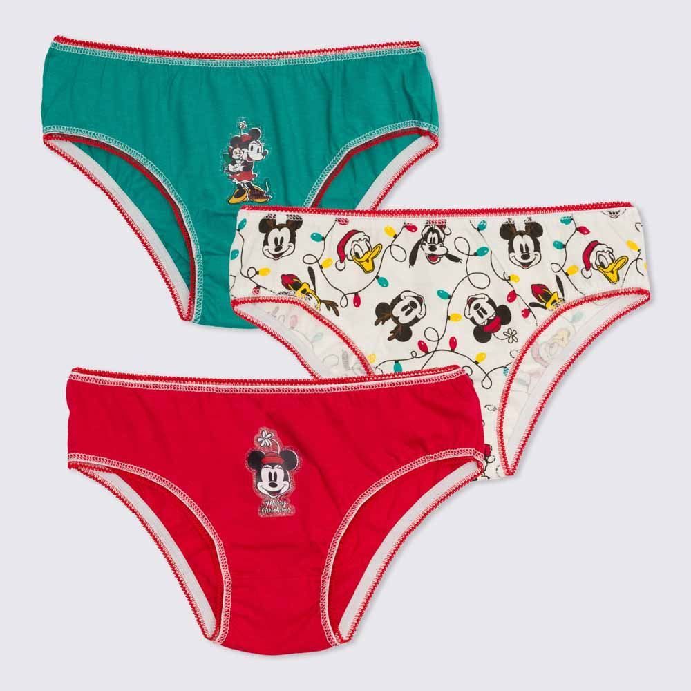 Kit Com 3 Calcinhas 4 a 10 Anos Minnie 192 Disney