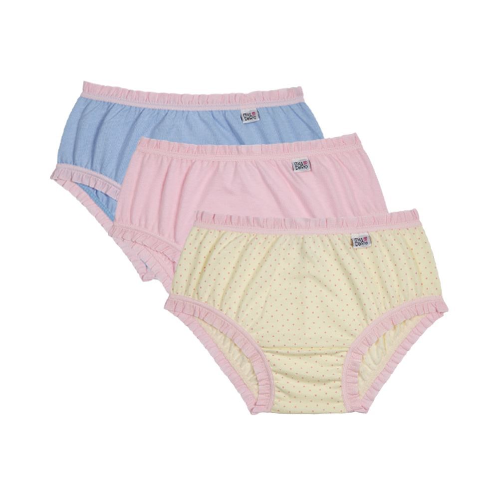 Kit com 3 Calcinhas Bebê Babadinhos Miss DelRio Ref 50829