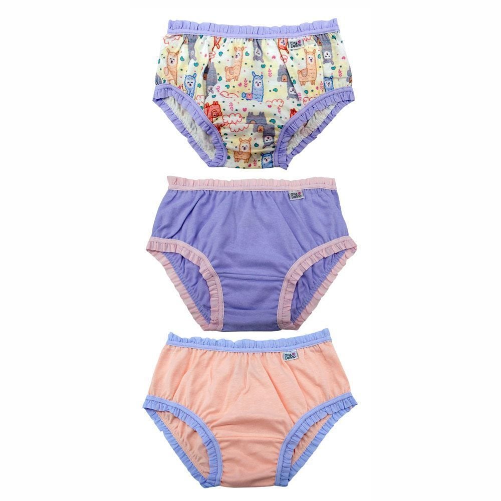 Kit com 3 Calcinhas Bebê Babadinhos Miss DelRio Ref 50829