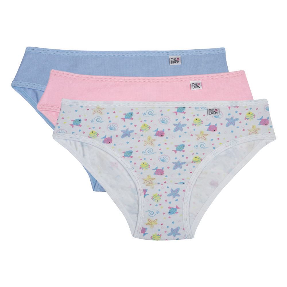 Kit com 3 Calcinhas Miss Del Rio Ref 51309