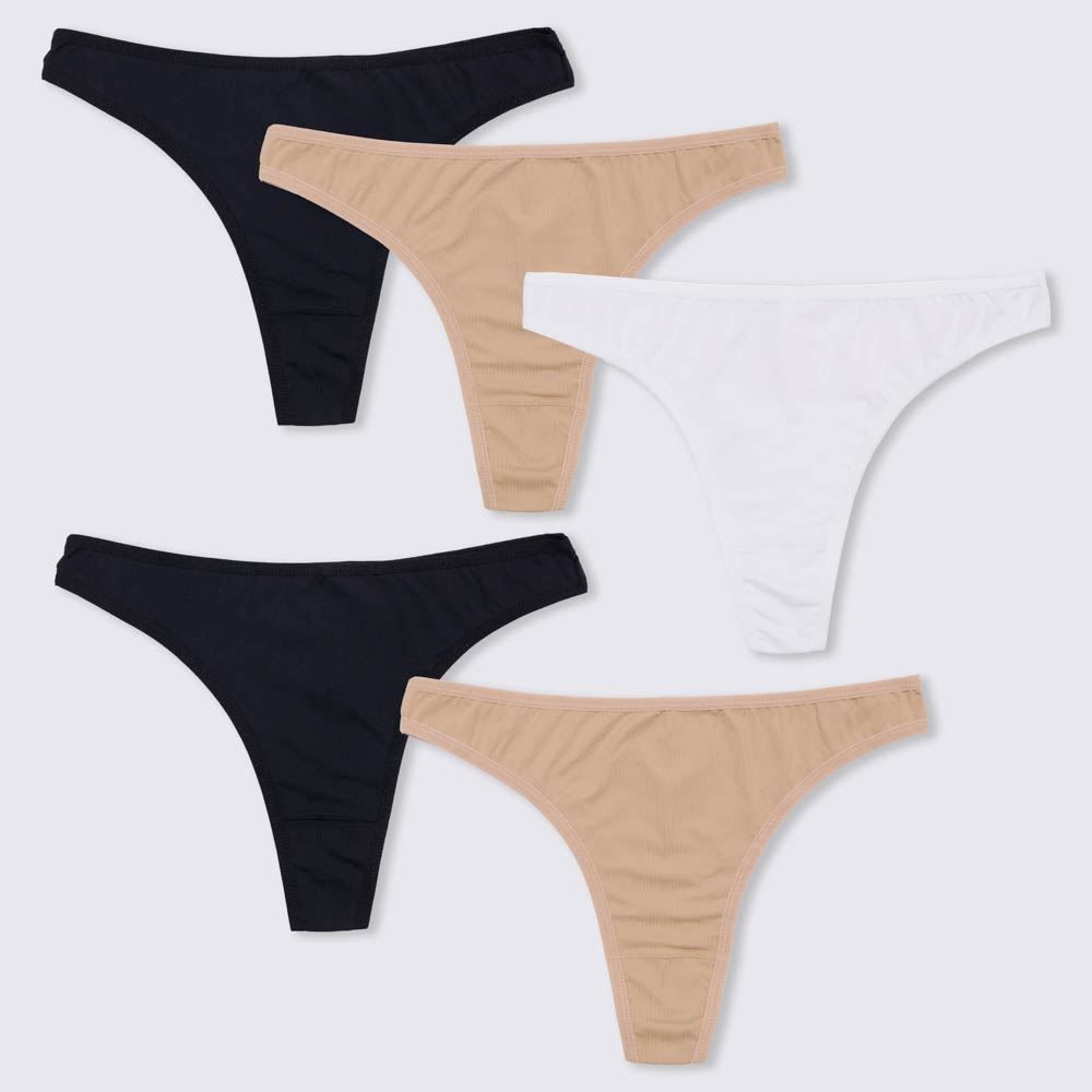 Kit Com 5 Calcinhas Fio Dental Holla