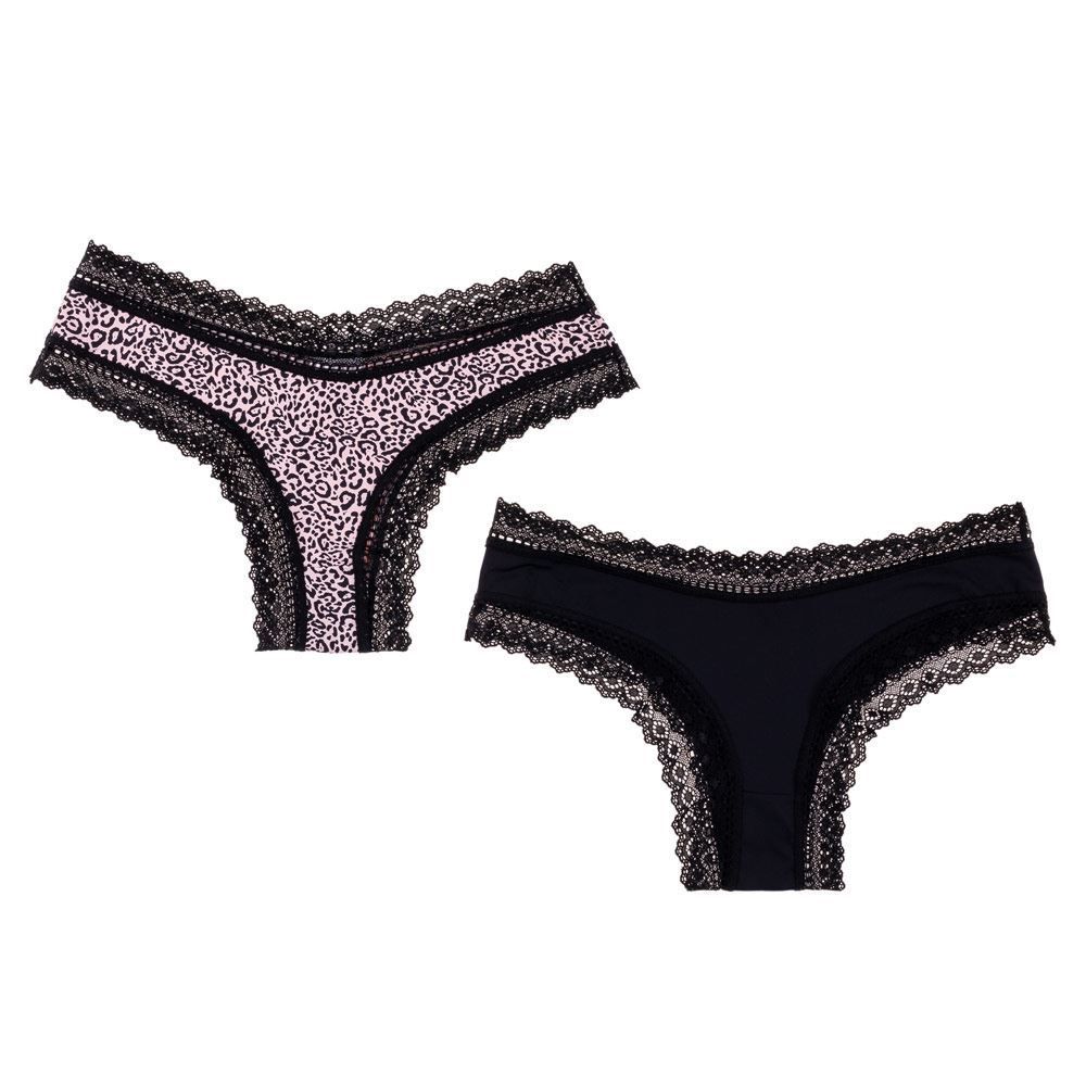 Kit Com Duas Calcinhas Micro com Renda Holla