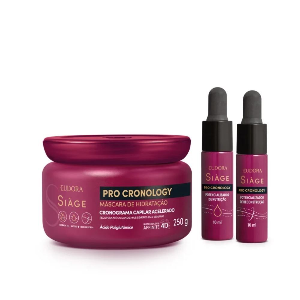 Kit Pro Cronology Máscara Potencializa Siage - 3 Unidades