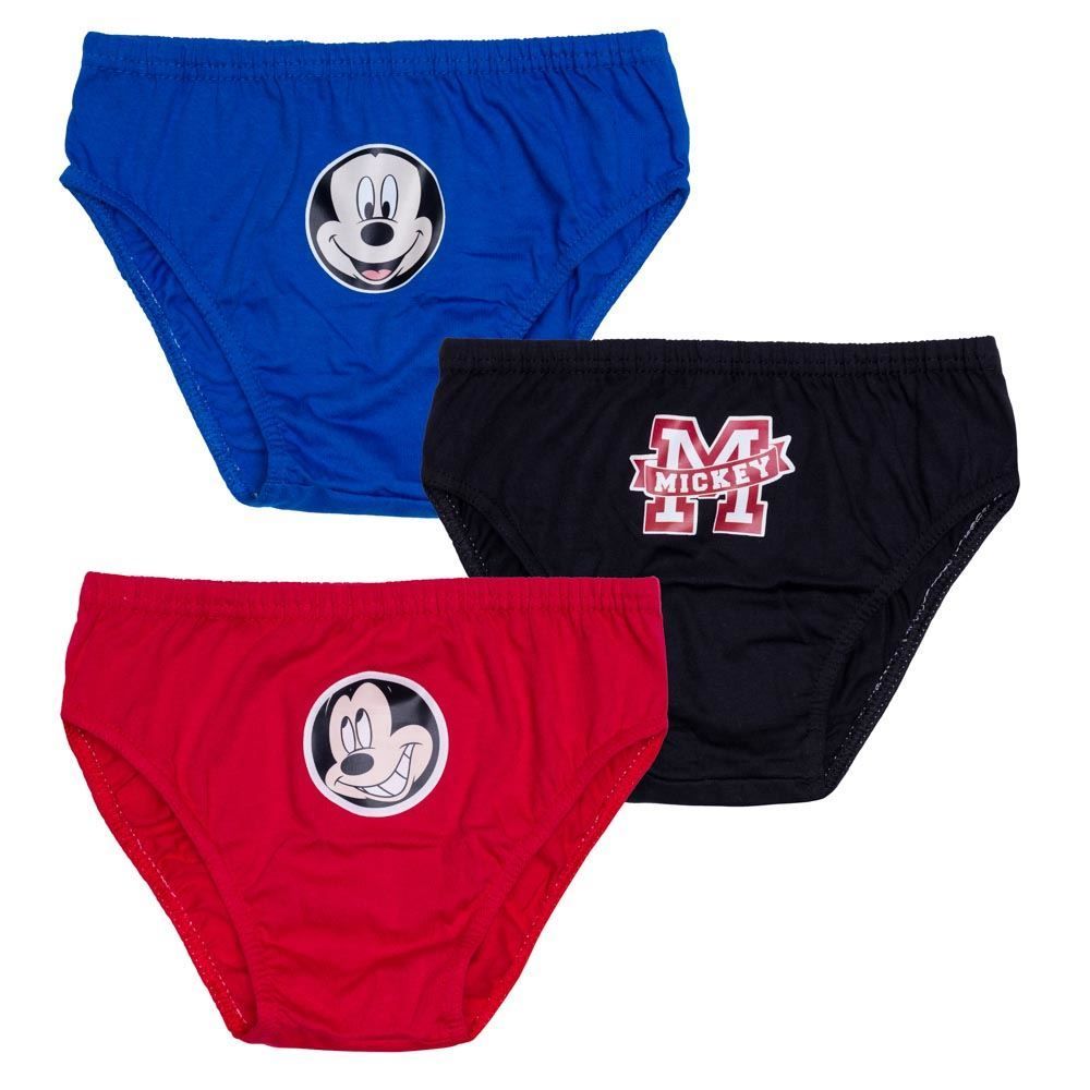 Kit Cueca Infantil 3 Peças 4 a 10 Anos Mickey Disney