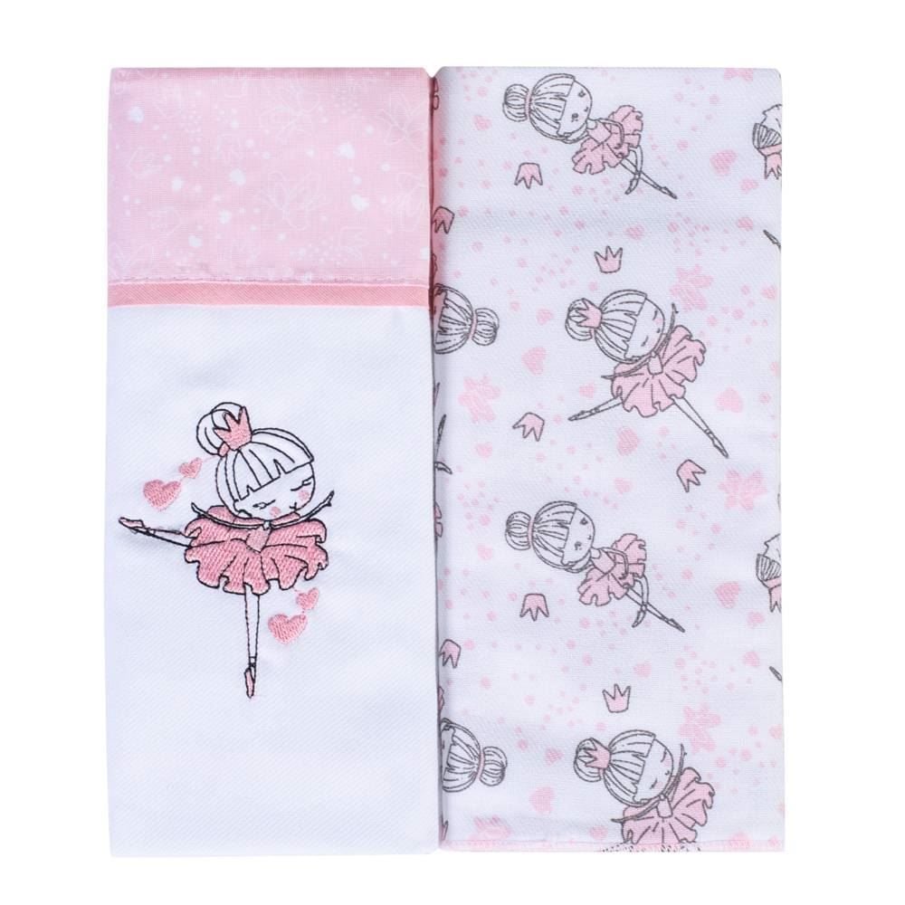 Kit Cueiro Com 2 Peças 80X80cm Havan Baby - Bailarina