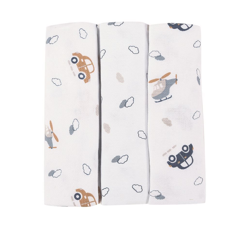 Kit Cueiro Com 3 Peças 80X80cm Havan Baby - Carros