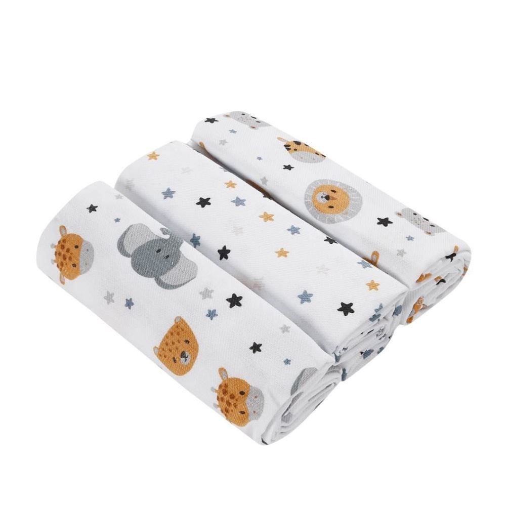Kit Cueiro com 3 Peças 80X80 cm Havan Baby - Safari