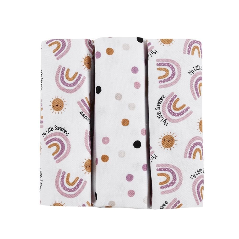 Kit Cueiro Com 3 Peças 80X80cm Havan Baby - Arco-Íris