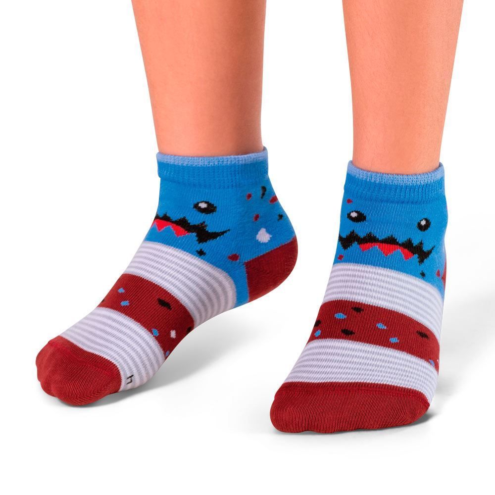 Kit De Meias Com 3 Unidades Cano Médio Menino Lupo - SORT. MONSTRO 28/31