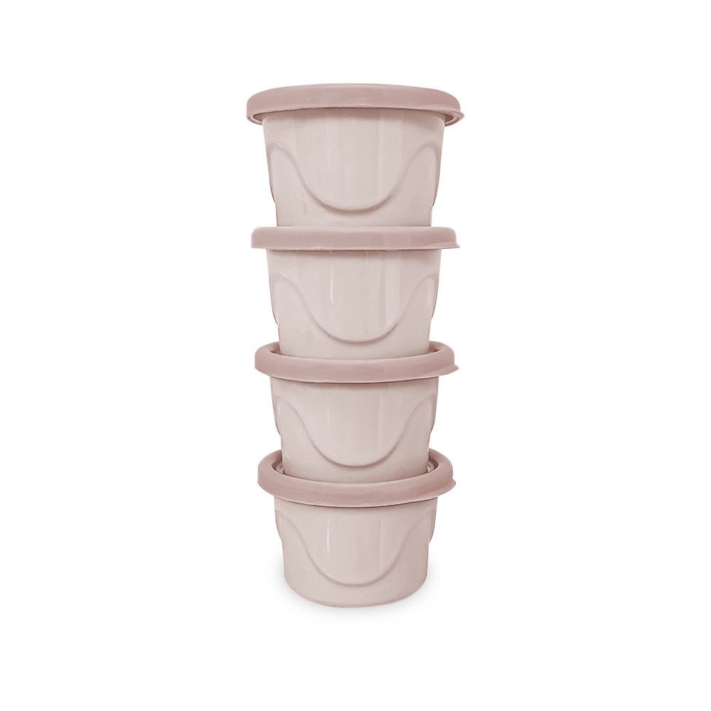 Kit De Potes Infantis 125Ml 4Pçs - Linho