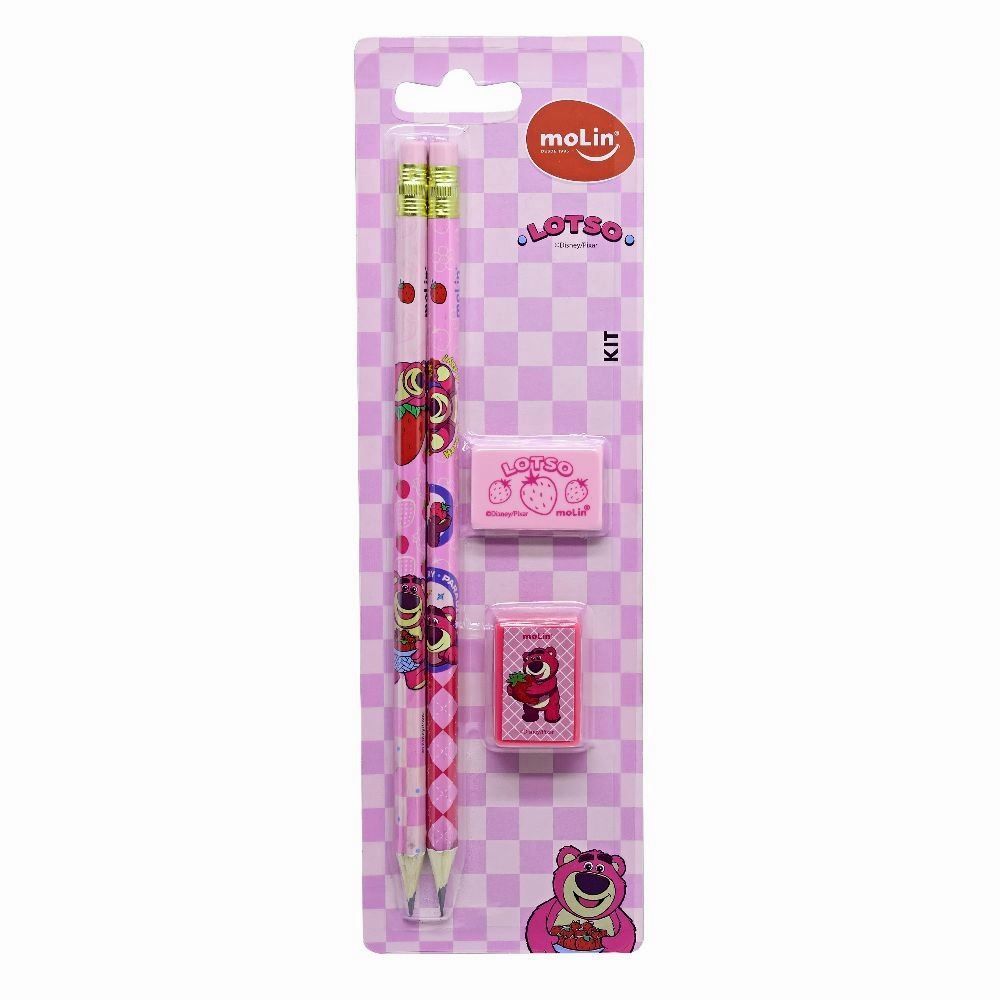 Kit Escolar Pencil Lotso Molin - 4 Unidades