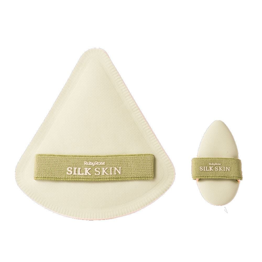 Kit Esponja De Pó Silk Skin Soft Touch Ruby Rose