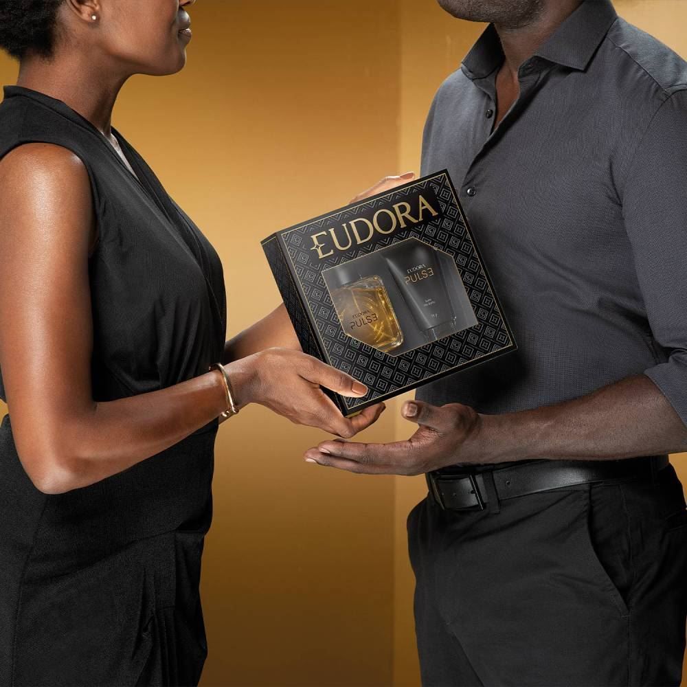 Kit Eudora Pulse Deo Colônia 100Ml E Balm Pós-Barba 75G - Pulse