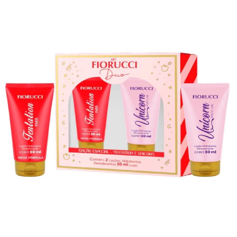 Kit Feminino Loção Hidratante Duo Unicorn 50Ml E Tentation 50Ml - Fiorucci