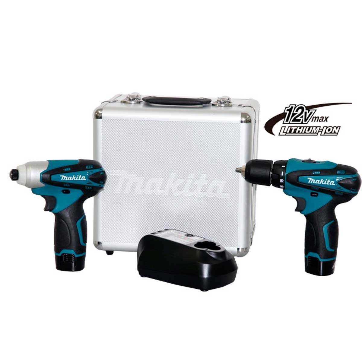 Kit Furadeira E Parafusadeira 12 Volts Makita Lct204 - Bivolt