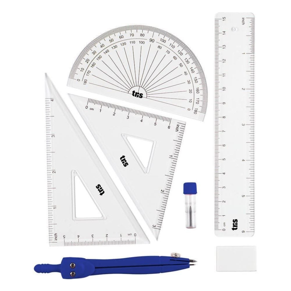 Kit Geométrico com 7 Peças Tris - Sortido