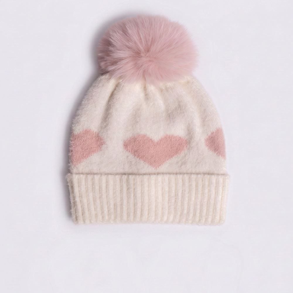 Kit Gorro e Luva Infantil Menina Yoyo Kids - OFF WHITE U