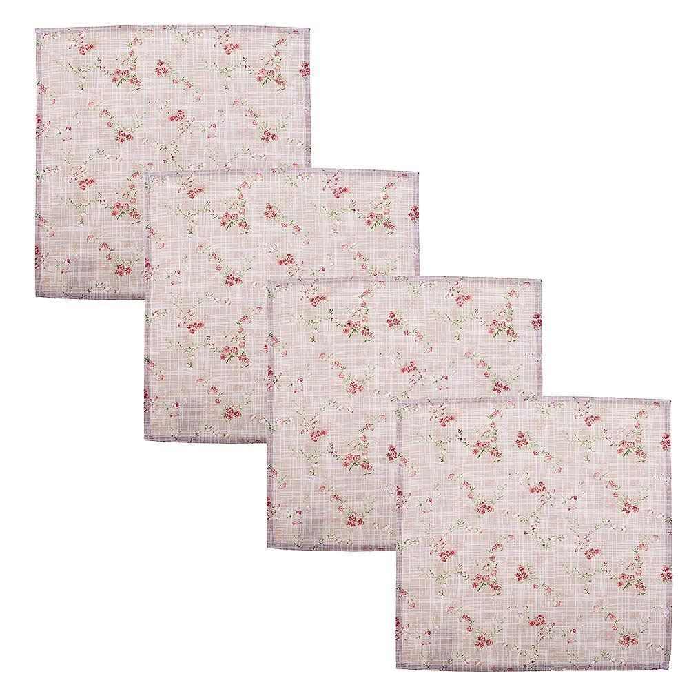 Kit Guardanapo 4 Peças New Home Estampado - Floratta