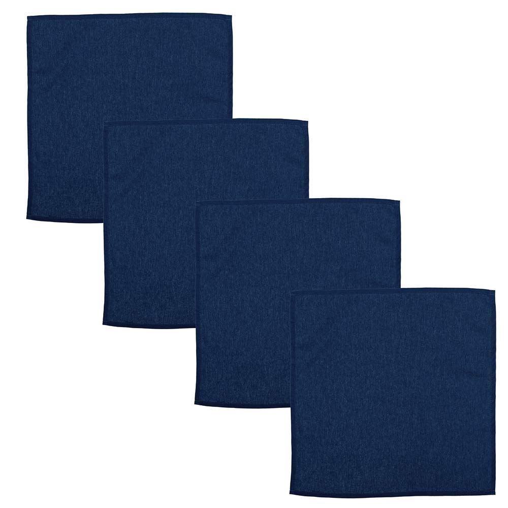 Kit Guardanapo 4 Peças New Home Liso - Azul Profundo