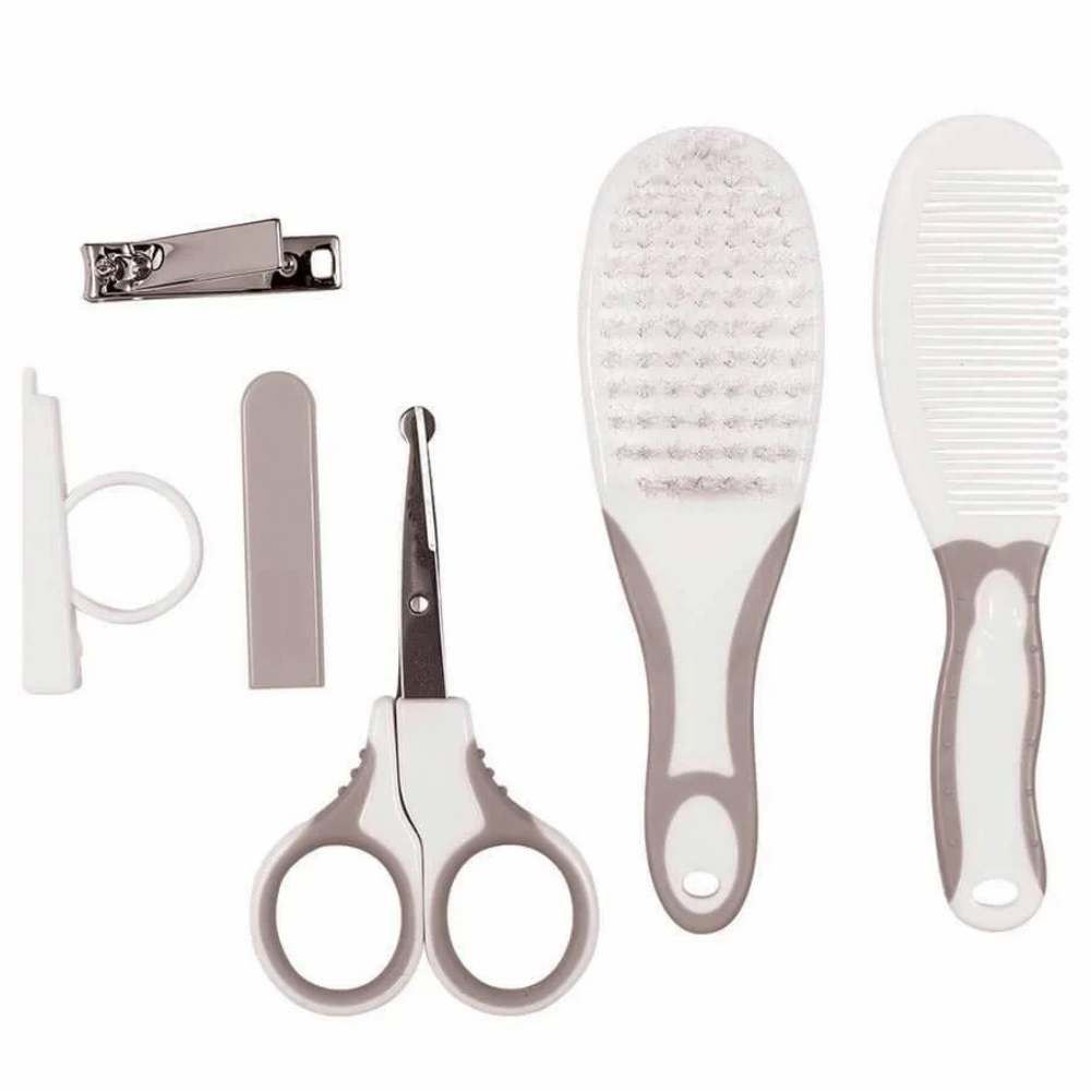 Kit Higiene E Cuidados Para Bebê Buba - Cinza