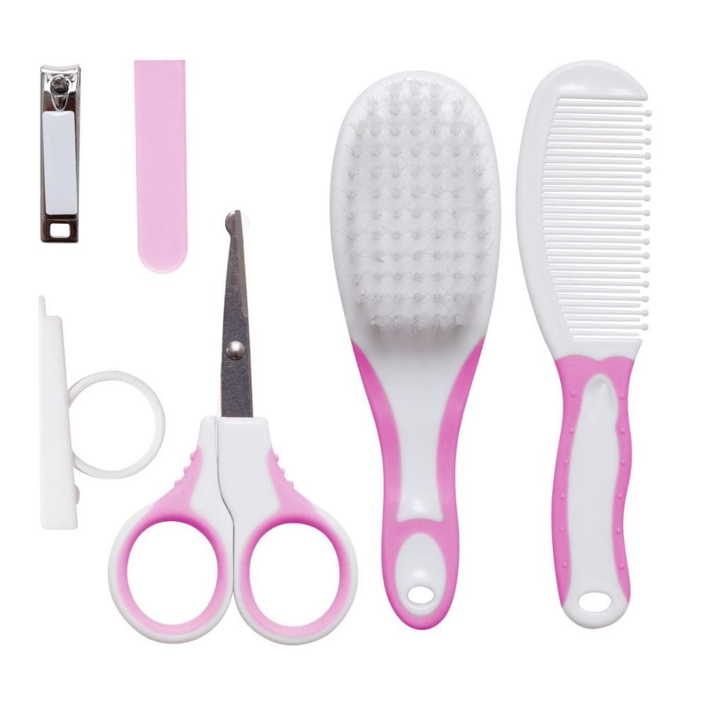 Kit Higiene e Cuidados para Bebê Buba - Rosa