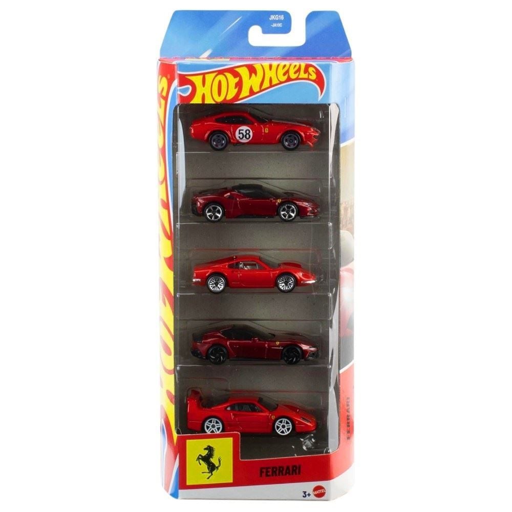 Kit Hot Wheels com 5 Carros Rosso Mattel