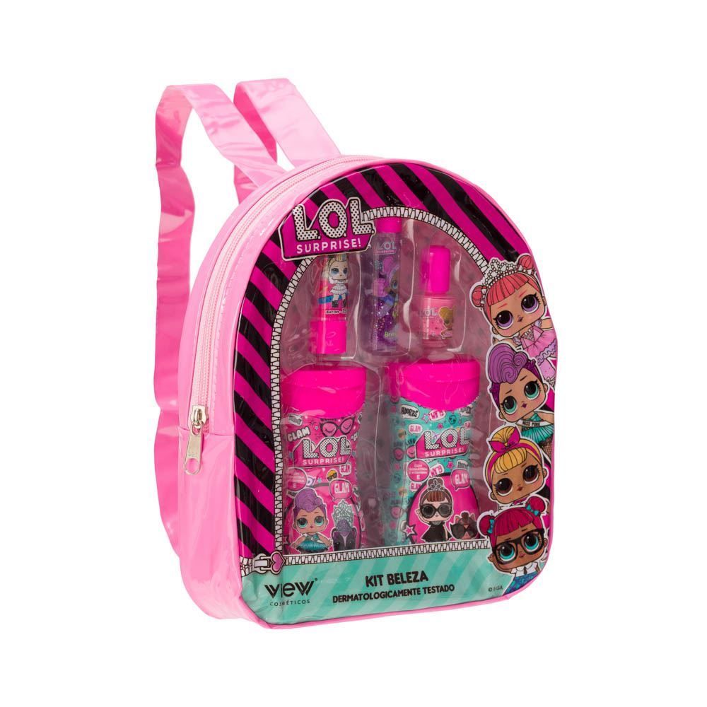 Kit Infantil Bolsinha De Maquiagem + Cabelo E Unhas View - Lol Surprise