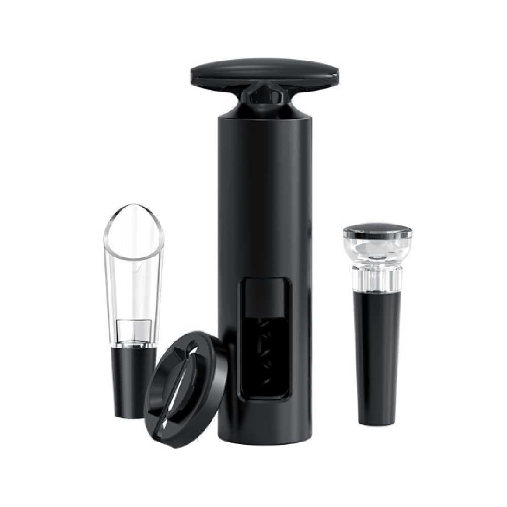 Kit Jogo De Vinho Manual Havan Casa 4 Peças - Preto