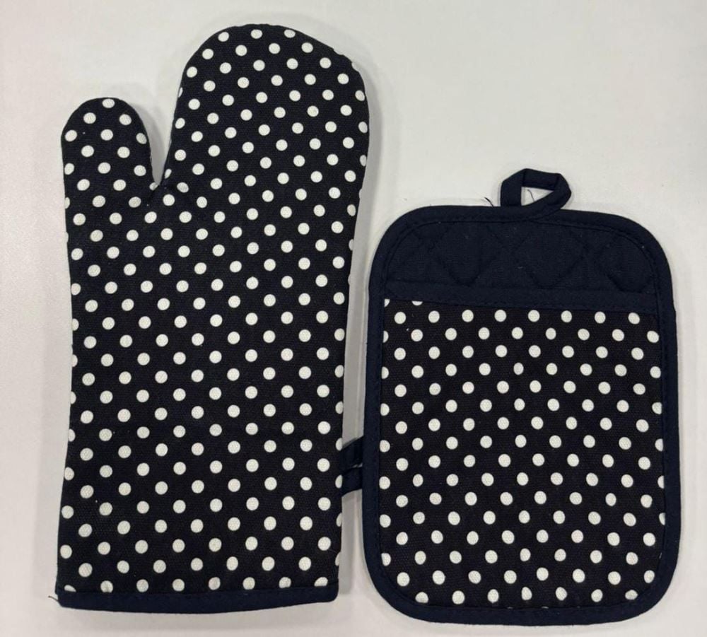 Kit Luva 18Cmx33cm + Pegador 18Cmx23cm Estampado - POA AZUL