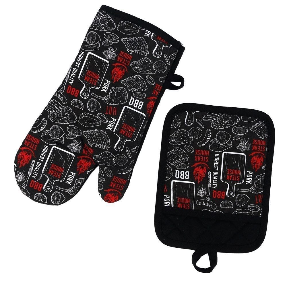 Kit Luva e Pegador de Panelas Napoli Jolitex - Churrasco