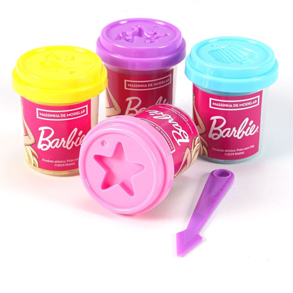 Kit Massinha Barbie 4 Potes Fun - F0012-6