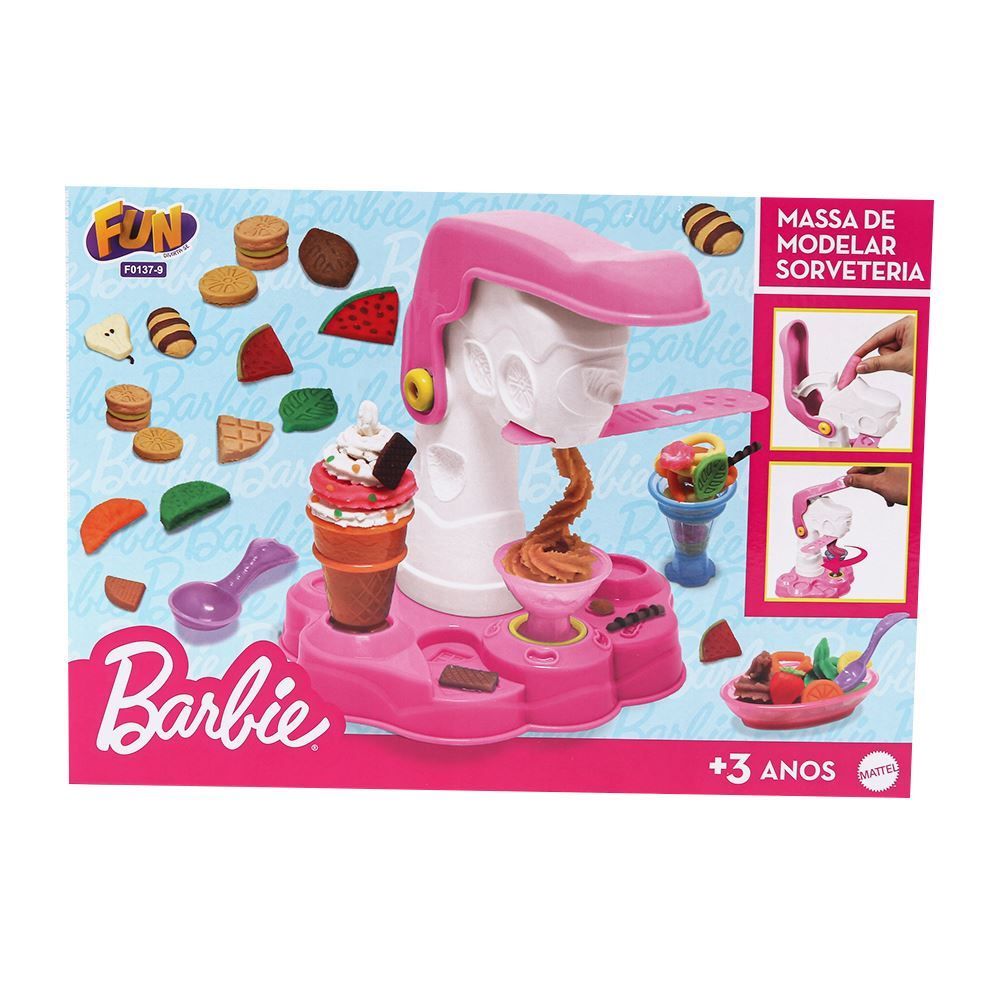 Kit Massinha Barbie Sorveteria Fun - F0137-9