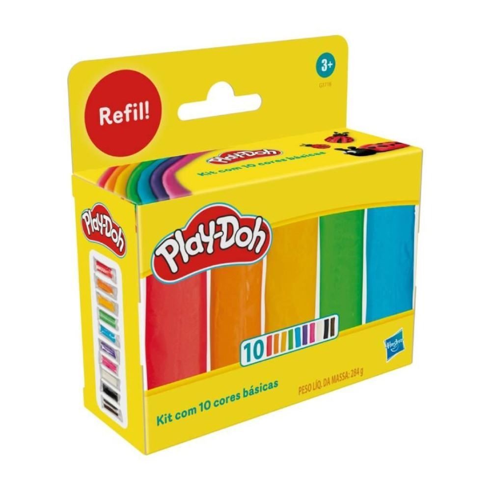 Kit Massinha De Modelar Playdoh 10 Cores Hasbro - G1718