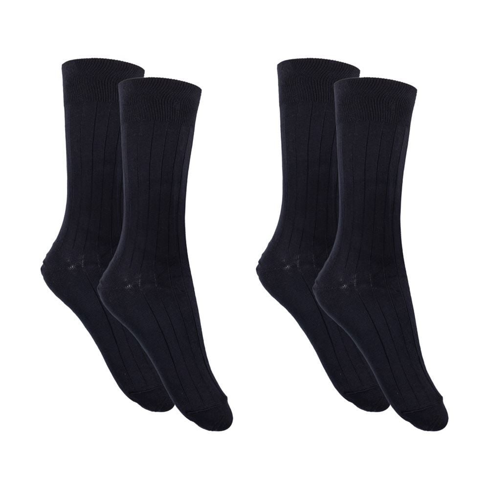 Kit Meia 02 Pares Cano Longo 39-43 Mash - Preto