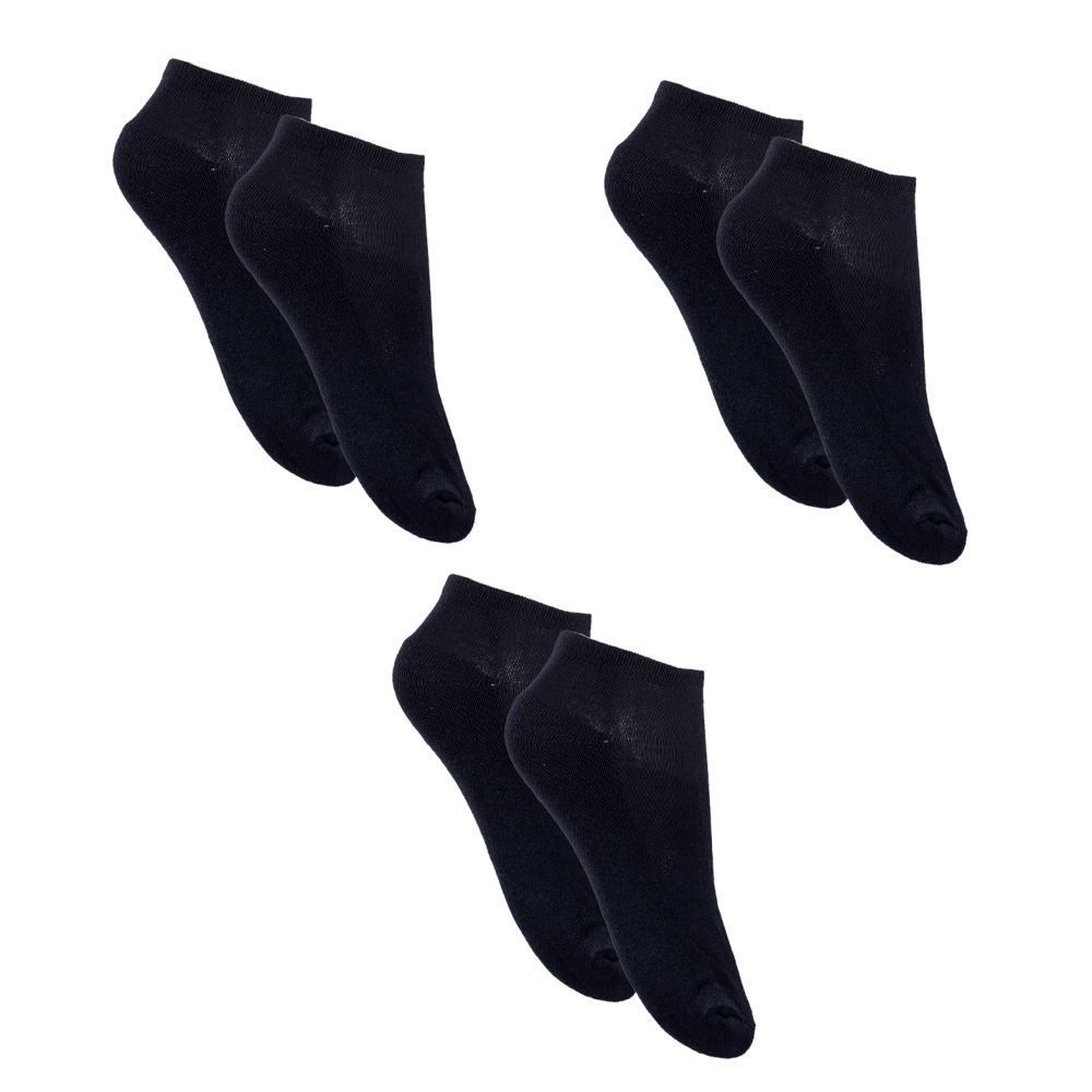 Kit Meia 03 Pares Cano Curto 39-43 Risk - Preto