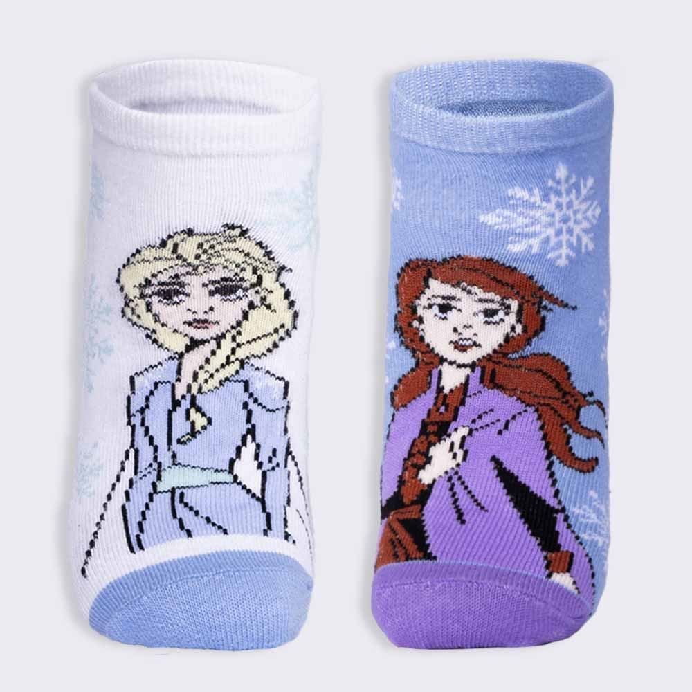 Kit Meia 2 Pares Cano Curto Frozen Disney - 19/23
