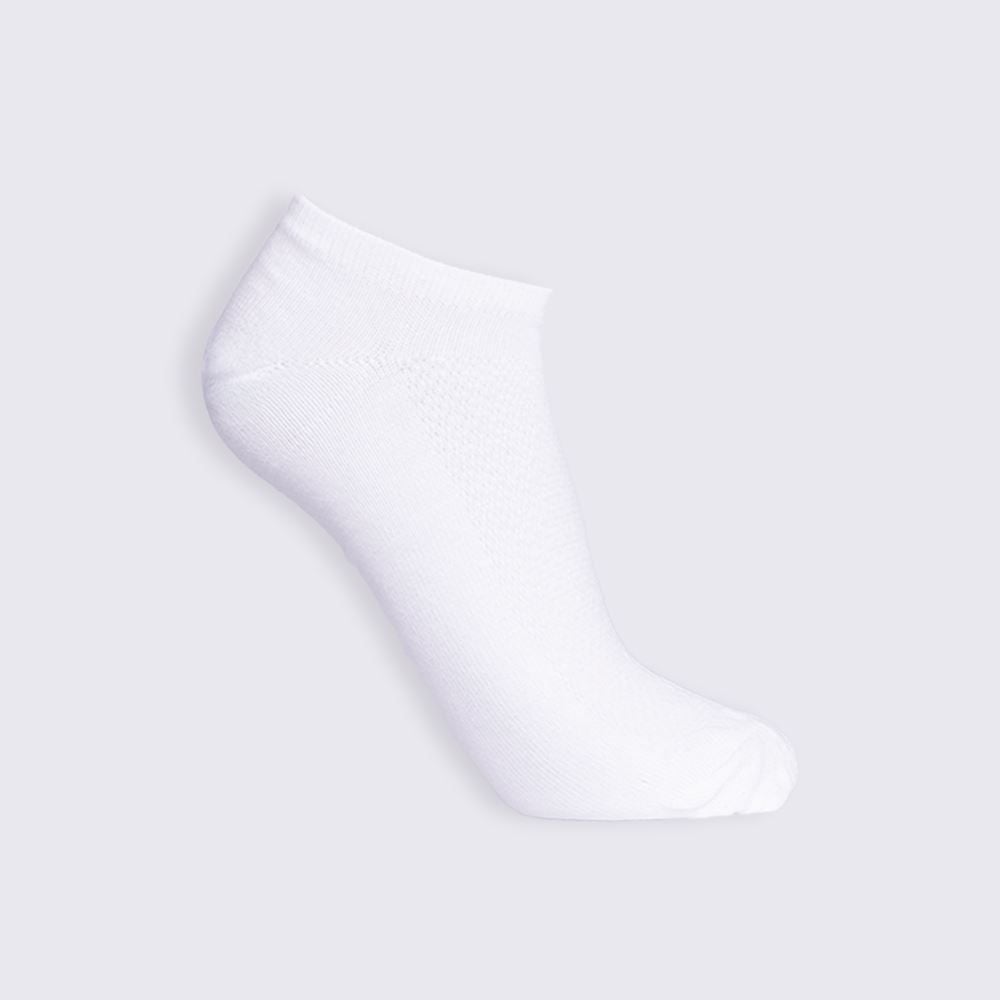 Kit Meia 3 Pares Cano Curto Marmelada - Branco 34/38