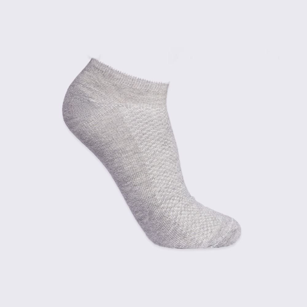 Kit Meia 3 Pares Cano Curto Marmelada - Cinza 34/38