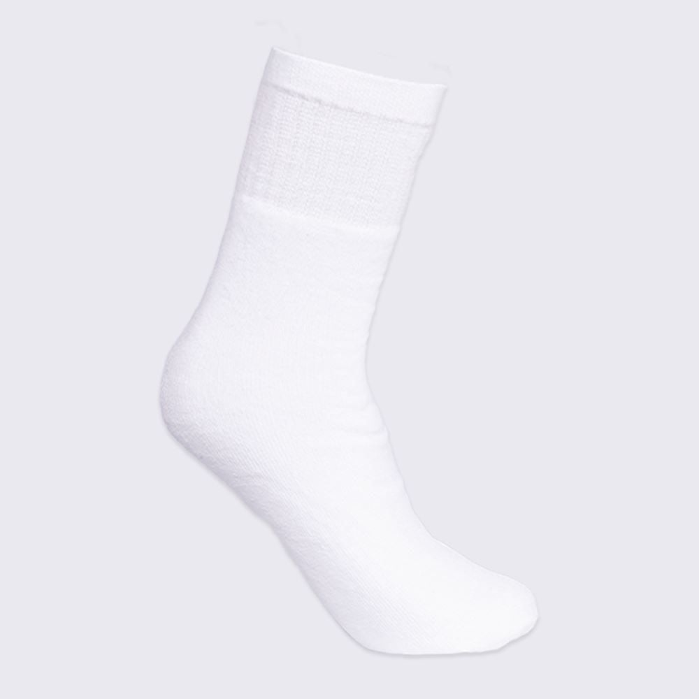 Kit Meia 3 Pares Cano Médio Hot Dog - Branco 34/38