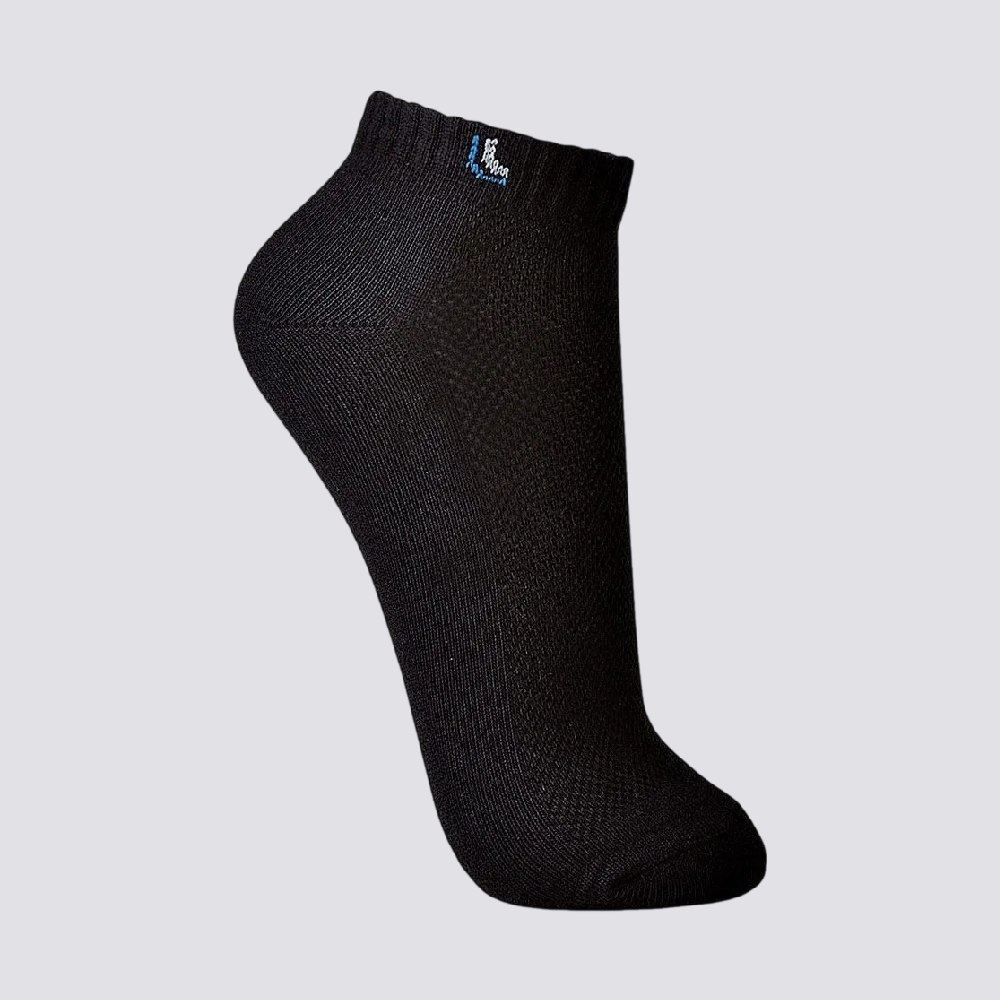 Kit com 3 Pares Meia Soquete Lupo - Preto/Preto/Preto