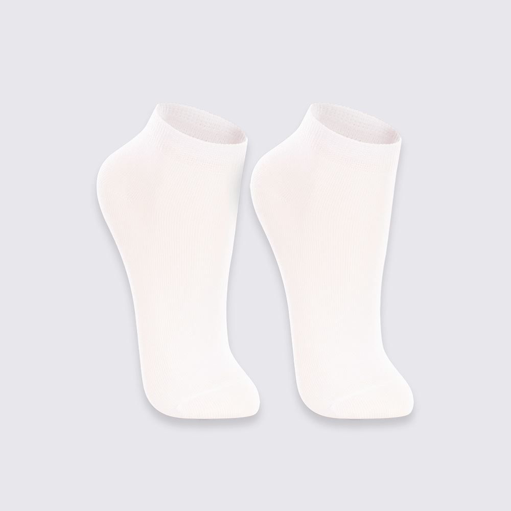 Kit Meia Infantil Cano Curto Lupo - Branco 30/36