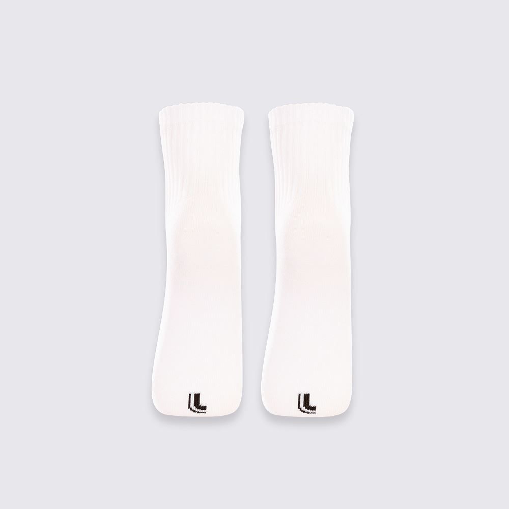 Kit Meia Infantil Cano Médio Lupo - BCO/BCO 24/29