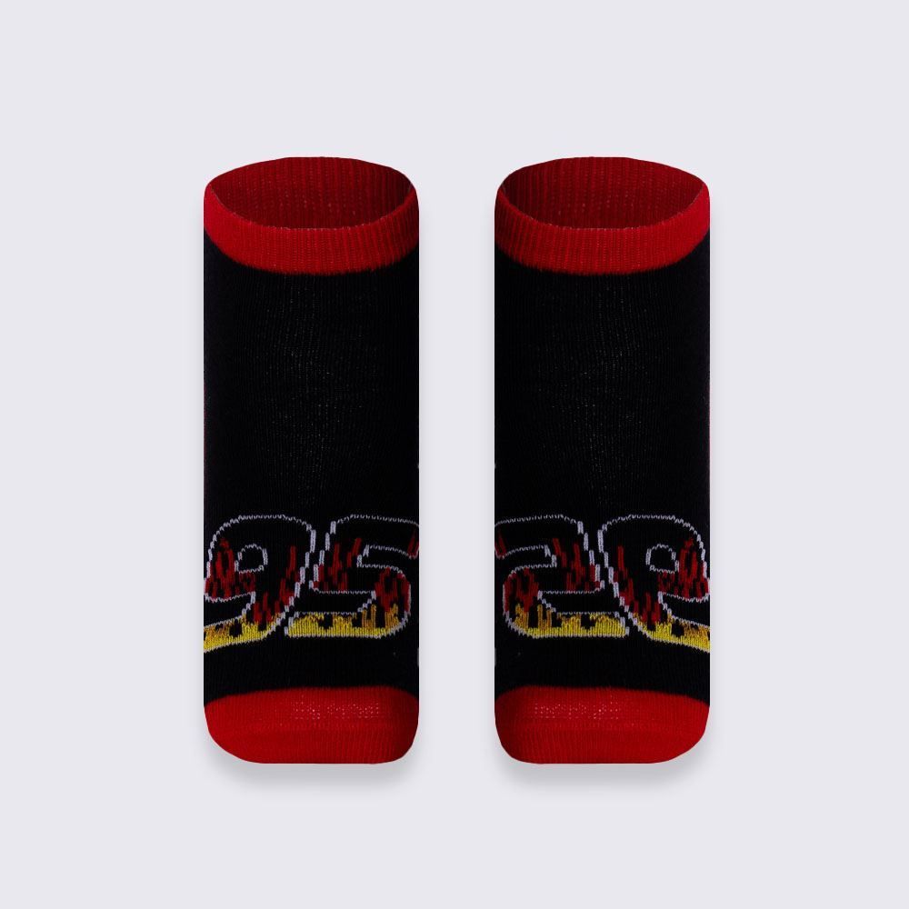 Kit Meia Infantil Com 2 Pares Cano Curto Carros Disney