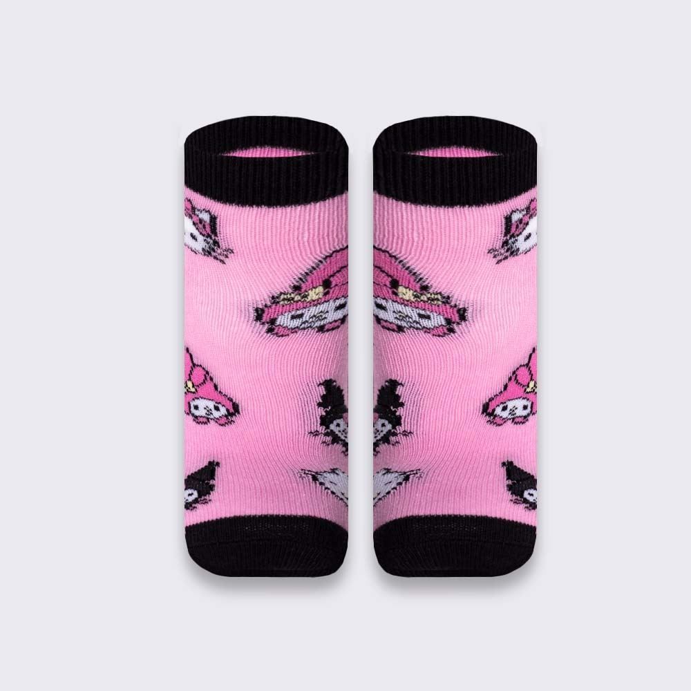 Kit Meia Infantil Com 2 Pares Cano Curto Hello Kitty Sanrio