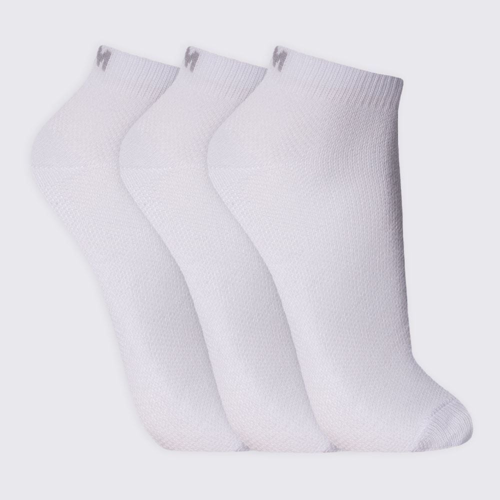 Kit Meia Masculina com 3 Pares Cano Curto Mash - Branco 39/44