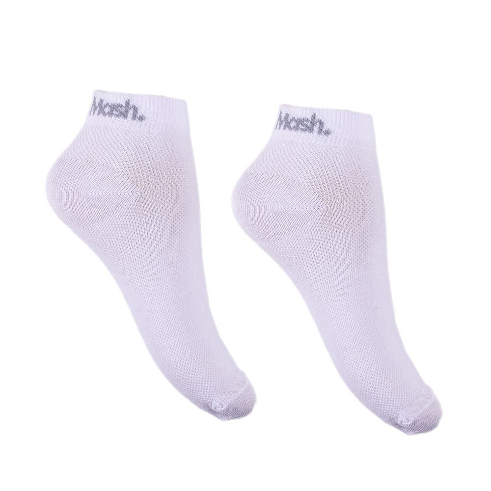 Kit Meia Masculina com 3 Pares Cano Curto Mash - Branco 39/44